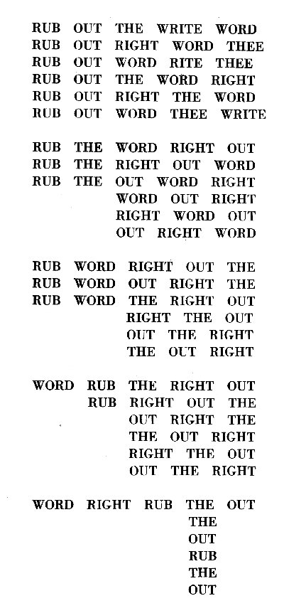 Permutation von Brion Gysin